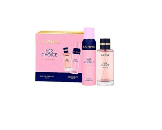 LA RIVE Her Choice EDP& Deodorant Set for Women