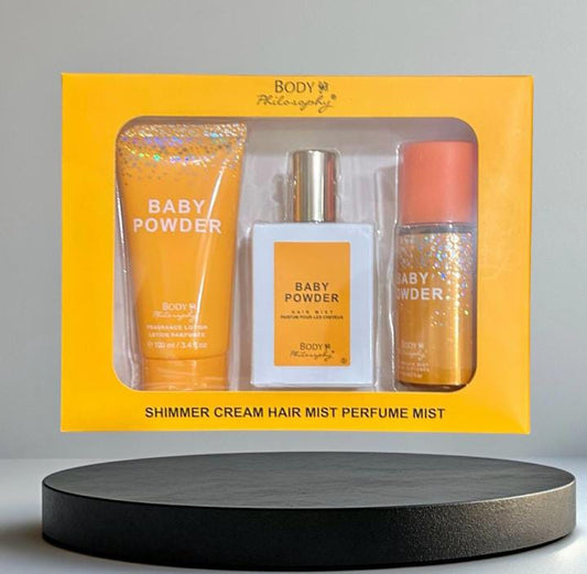 BODY PHILOSOPHY- Baby Powder Set- Yellow