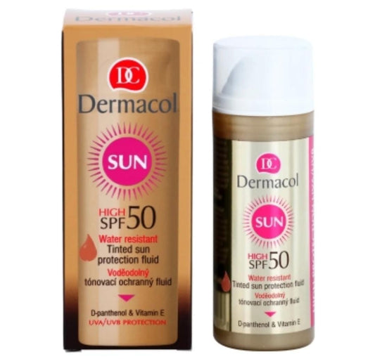 DERMACOL- Water Resistant Tinted Sun Protection Fluid  Spf50