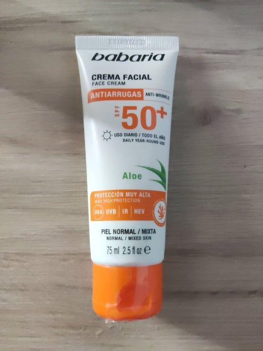 BABARIA Anti-Wrinkle Aloe Face Cream SPF 50+