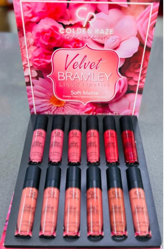 Golden Raze Velvet Bramley Liquid Lipstick
