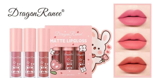 DragonRanee Matte Lip Gloss Set (3pcs)