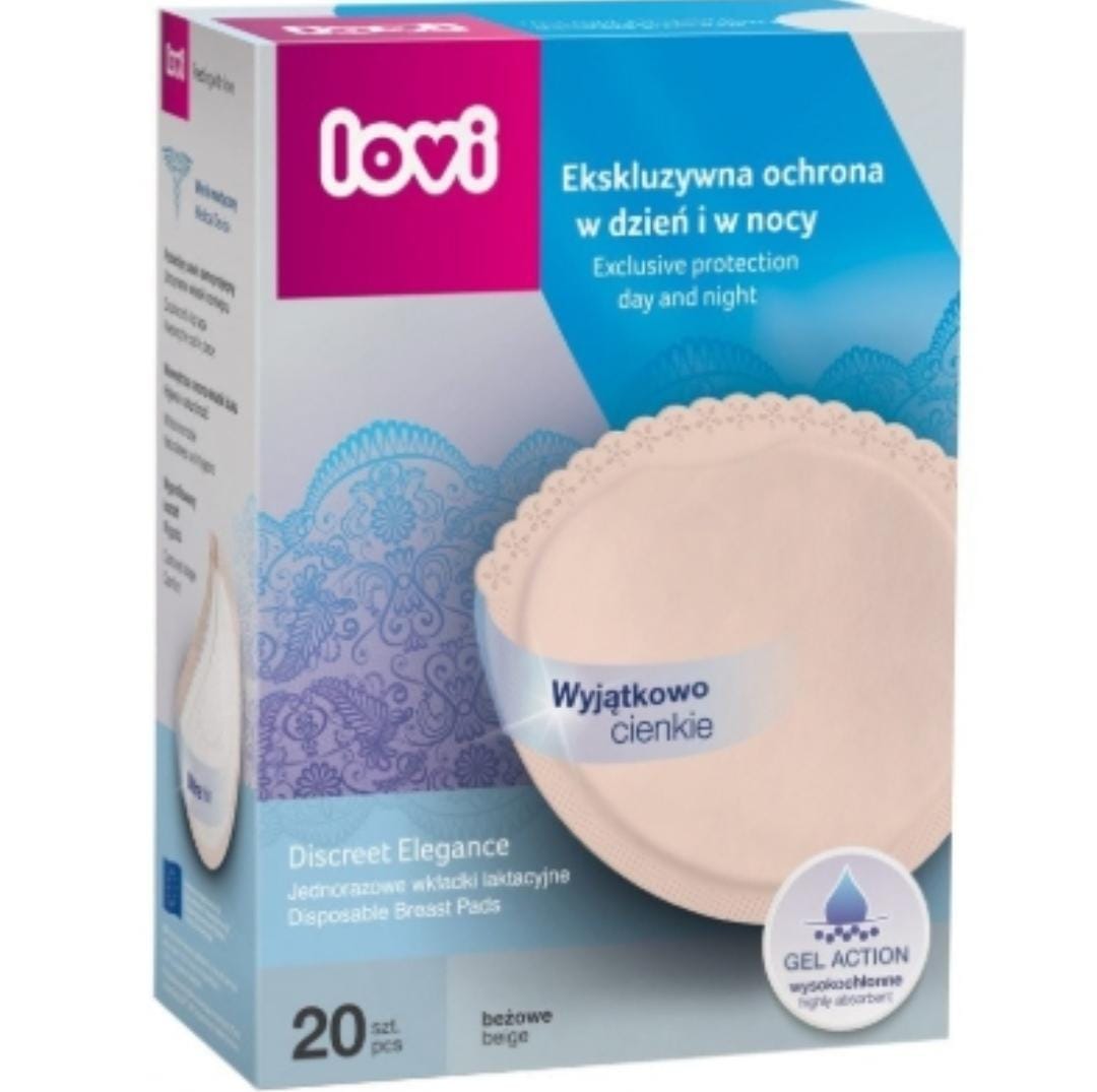 LOVI- Discreet Elegance Breast Pads- 20 Pcs- Nude