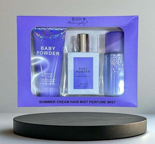BODY PHILOSOPHY- Baby Powder Set- Purple