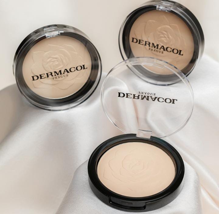 DERMACOL- Mattifying Compact Powder with Rose Relief- 8G