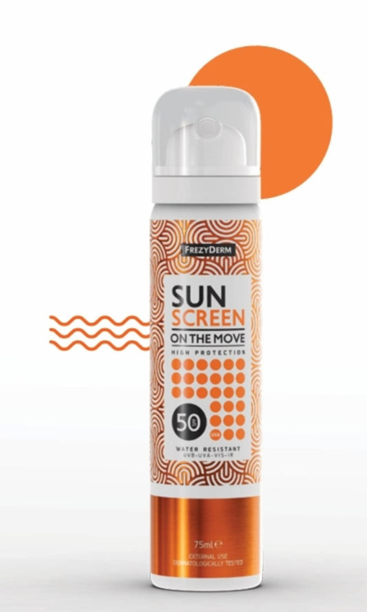 FREZYDERM- Sunscreen on The Move SPF 50- 75Ml